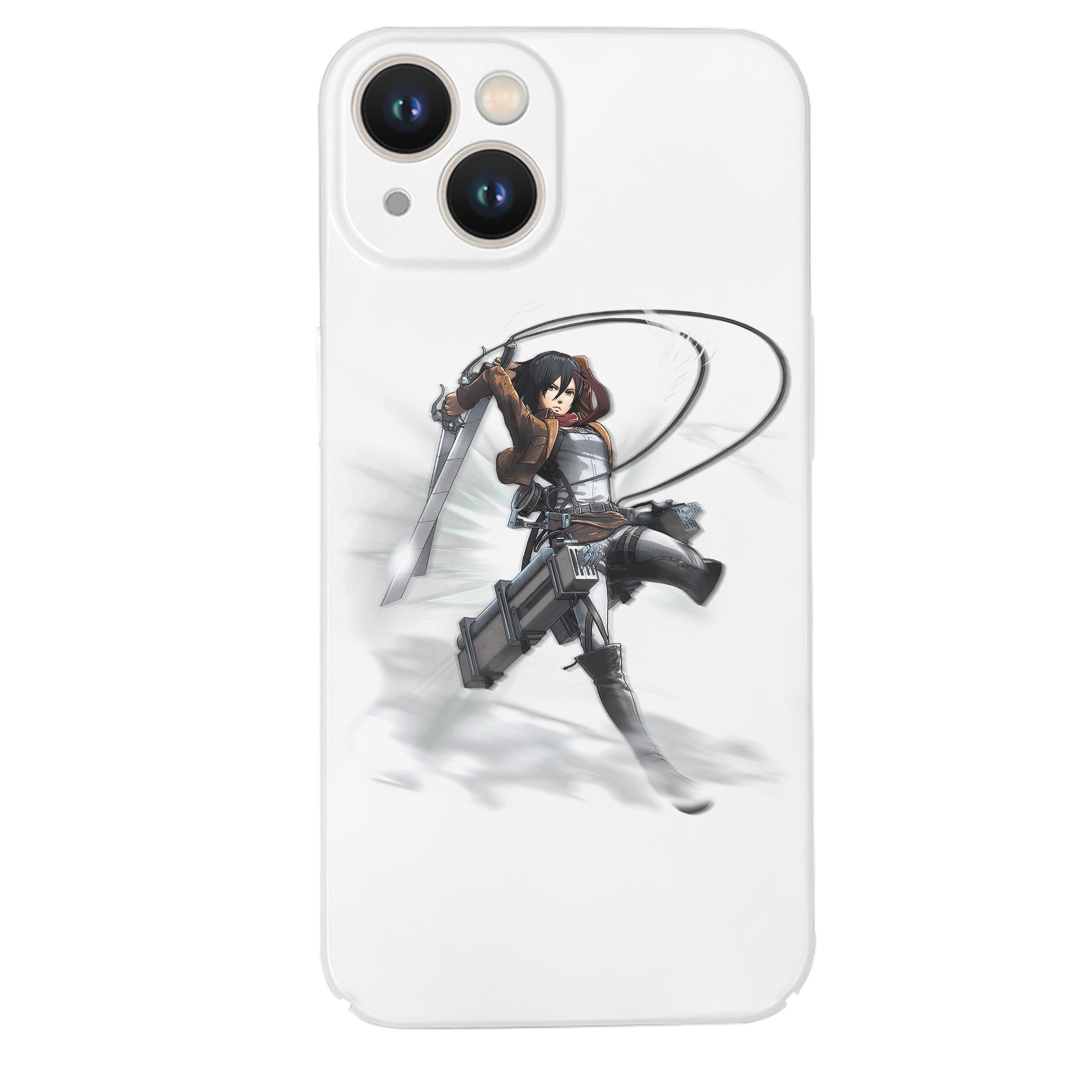 （画像用） 進撃の巨人 ミカサ·アッカーマン Attack on Titan Mikasa Ackerman 【iPhone 14シリーズ対応】ハードケース